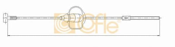 10.5346 Cofle Трос ручного гальма