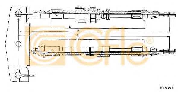 10.5351 Cofle Трос ручного гальма