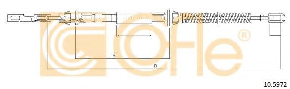 10.5972 Cofle Трос ручного тормоза