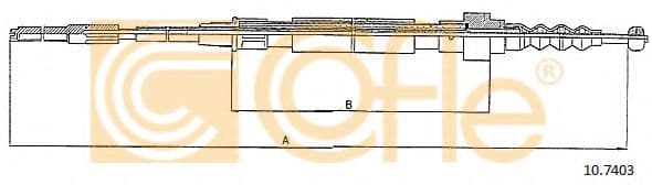 10.7403 Cofle Трос ручного тормоза