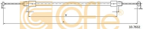 10.7632 Cofle Трос ручного тормоза