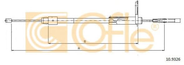 10.9326 Cofle Трос ручного тормоза