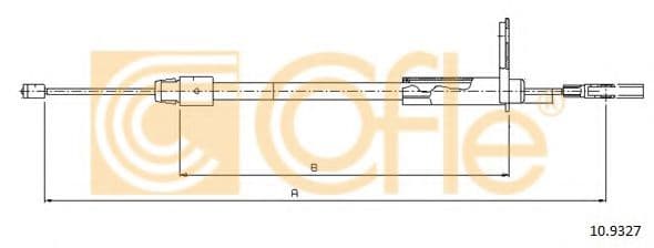 10.9327 Cofle Трос ручного тормоза
