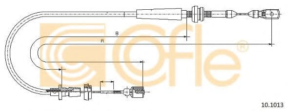 10.1013 Cofle Тросик газа для Volkswagen Polo