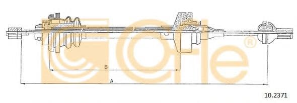 10.2371 Cofle Трос сцепления