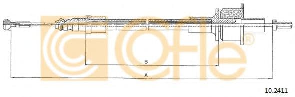 10.2411 Cofle Трос сцепления для Ford Fiesta