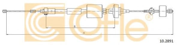10.2891 Cofle Трос сцепления