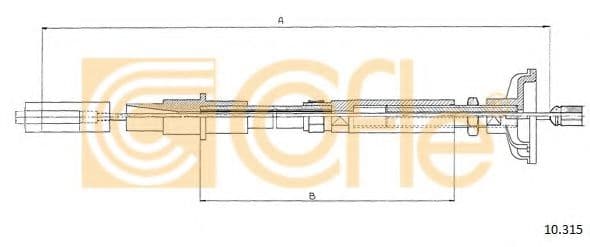 10.315 Cofle Трос сцепления