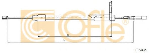 10.9435 Cofle Трос ручного гальма
