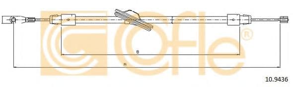 10.9436 Cofle Трос ручного гальма