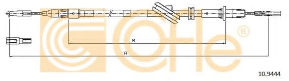 10.9444 Cofle Трос ручного гальма