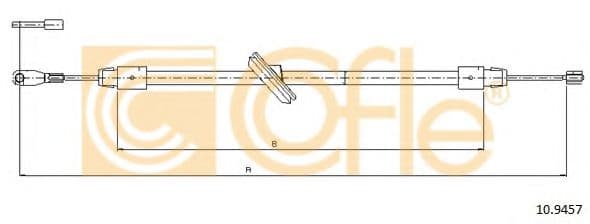 10.9457 Cofle Трос ручного тормоза
