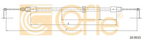 10.9515 Cofle Трос ручного гальма