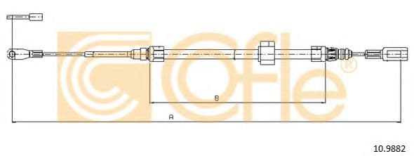 10.9882 Cofle Трос ручного тормоза