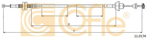 11.0174 Cofle Тросик газа