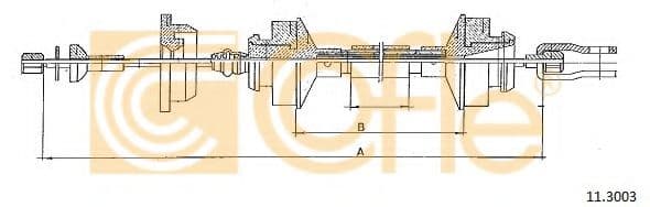 11.3003 Cofle Трос зчеплення