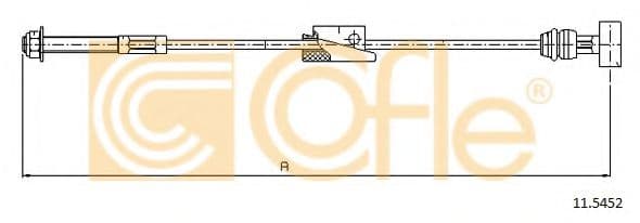 11.5452 Cofle Трос ручного гальма
