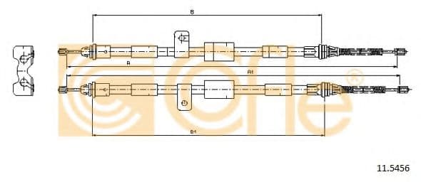 11.5456 Cofle Трос ручного тормоза