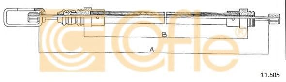 11.605 Cofle Трос ручного гальма