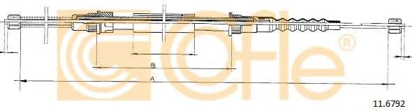 11.6792 Cofle Трос ручного гальма
