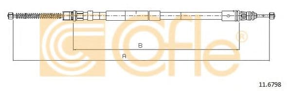11.6798 Cofle Трос ручного тормоза