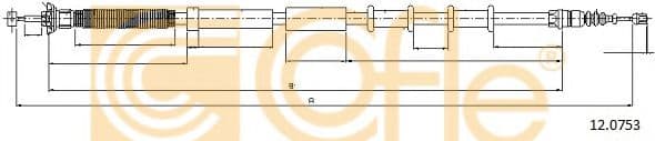 12.0753 Cofle Трос ручного гальма
