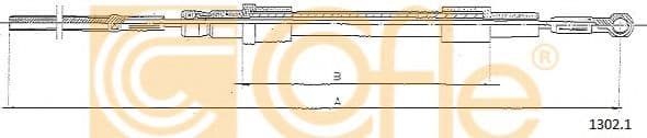 1302.1 Cofle Трос зчеплення для Fiat 126