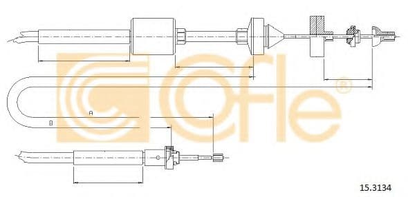15.3134 Cofle Трос сцепления