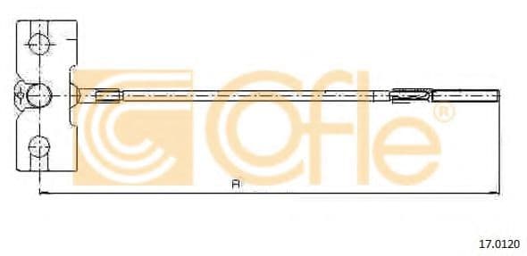 17.0120 Cofle Трос ручного тормоза