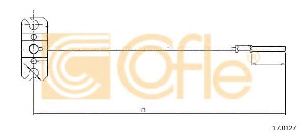 17.0127 Cofle Трос ручного гальма
