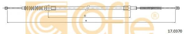 17.0370 Cofle Трос ручного гальма для Nissan Cabstar