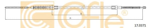 17.0371 Cofle Трос ручного гальма для Nissan Cabstar