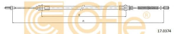 17.0374 Cofle Трос ручного гальма для Nissan Cabstar