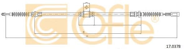 17.0378 Cofle Трос ручного тормоза