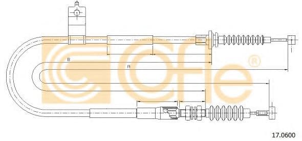 17.0600 Cofle Трос ручного гальма для Mazda MX-5