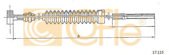 17.115 Cofle Трос ручного гальма