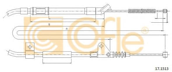 17.1513 Cofle Трос ручного тормоза