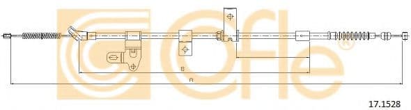 17.1528 Cofle Трос ручного тормоза