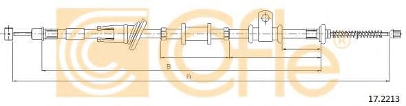 17.2213 Cofle Трос ручного тормоза для Mitsubishi Space Star