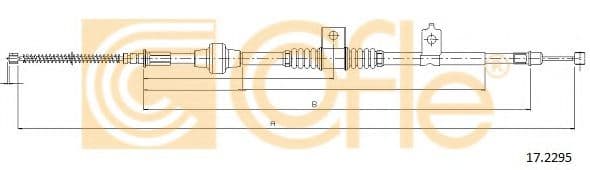 17.2295 Cofle Трос ручного гальма