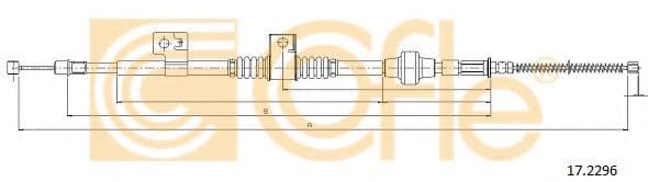17.2296 Cofle Трос ручного гальма
