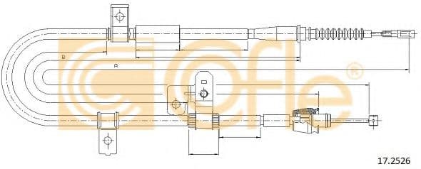 17.2526 Cofle Трос ручного гальма