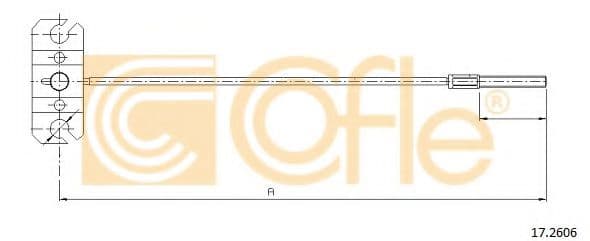 17.2606 Cofle Трос ручного гальма