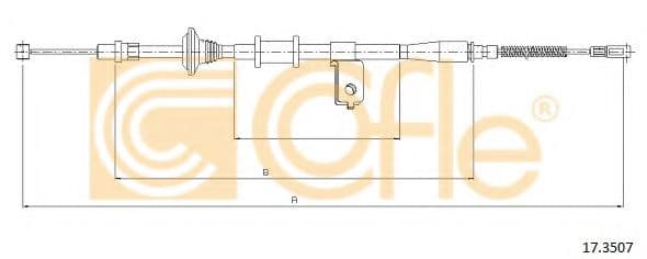 17.3507 Cofle Трос ручного гальма