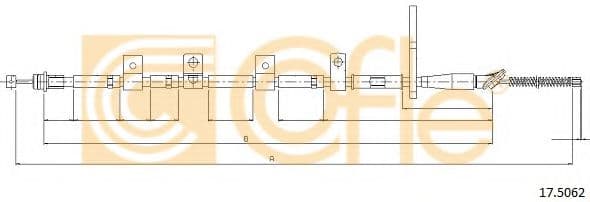 17.5062 Cofle Трос ручного тормоза