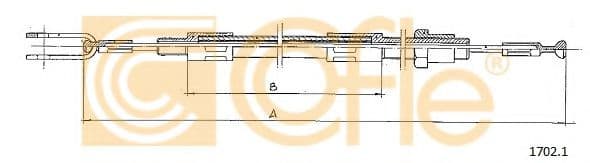 1702.1 Cofle Трос зчеплення