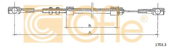 1703.3 Cofle Тросик газа