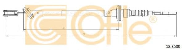 18.3500 Cofle Трос сцепления