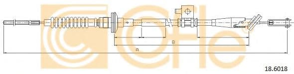 18.6018 Cofle Трос сцепления