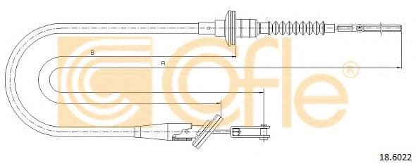 18.6022 Cofle Трос сцепления